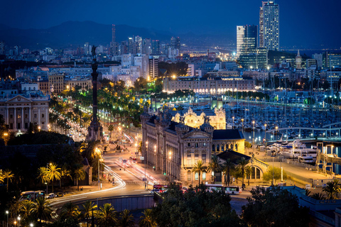 Barcelona: Night Bus Tour with Live Guide English Tour