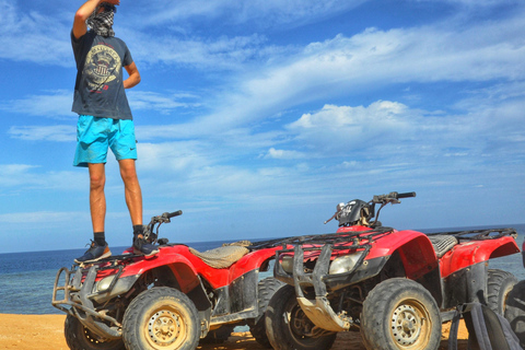 Hurghada Quad & ATV Ride with Camel, Desert Vibes & Sea View Sunset Ride with Stargazing, Camel, Dinner & Show