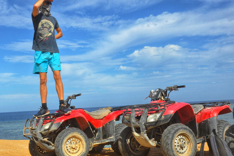 Hurghada Quad & ATV Ride with Camel, Desert Vibes & Sea View Sunset Ride with Stargazing, Camel, Dinner & Show