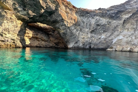 Croisière au coucher du soleil - Gozo, Comino : lagons bleus et cristallins + grottes
