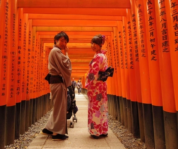 Osaka/Kyoto: Arashiyama, Nara Parkı, Fushimi Inari Tapınağı (öğle yemeği dahil)