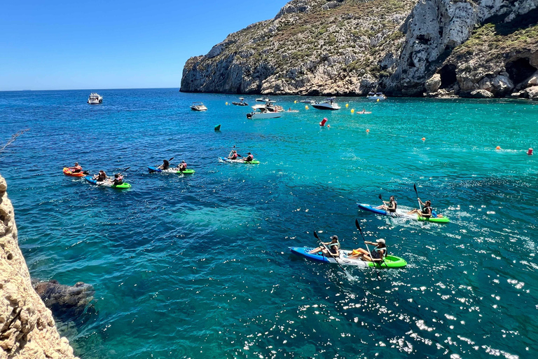 Kayak Granadella Excursión Guiada en Cuevas y Cala en Caló