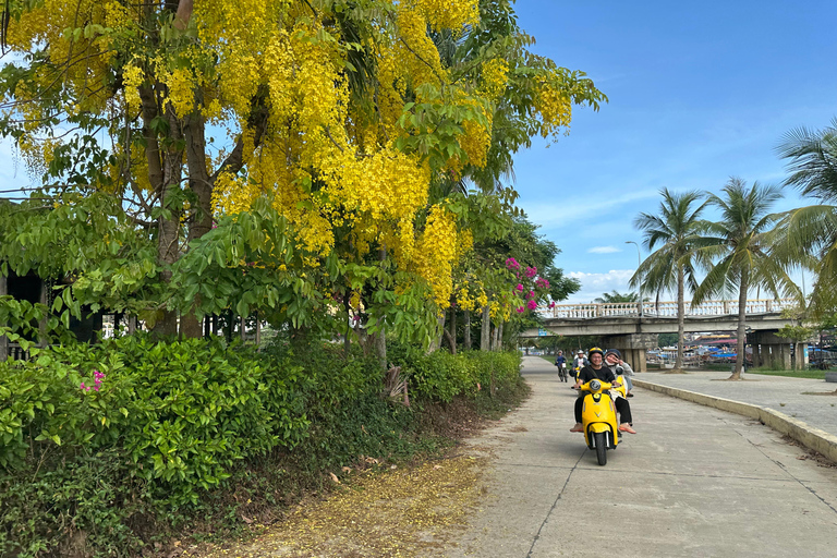 Hoi An Untold: E-scooter Tour to Countryside and Basket Boat