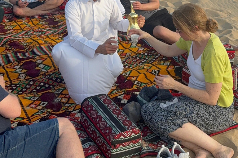 Doha: inland sea Tour With Dune Bashing &Sandboarding fun Doha: safari , camel ride, sandboarding hotel pickup