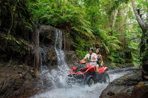 Ubud: Guided Quad Bike ATV Adventure with Waterfall & Tunnel Guided Single ATV - Short Track ( 5 KM / 1 Hours )