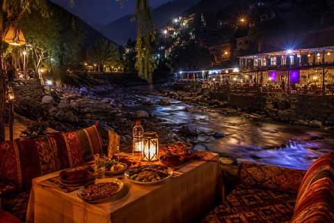 Marrakech to Ourika Valley, Atlas Sunset Views, River Dinner
