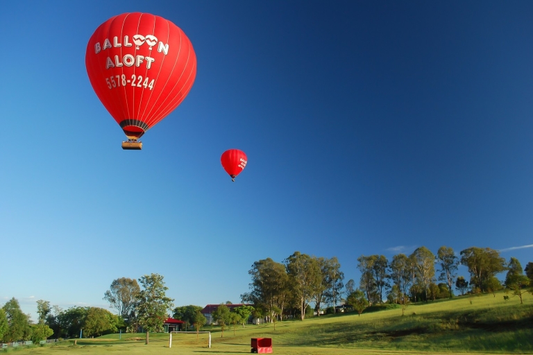 Vol en montgolfière au lever du soleil sur la Gold Coast AustralieVol en montgolfière de 60 minutes avec petit-déjeuner au champagne