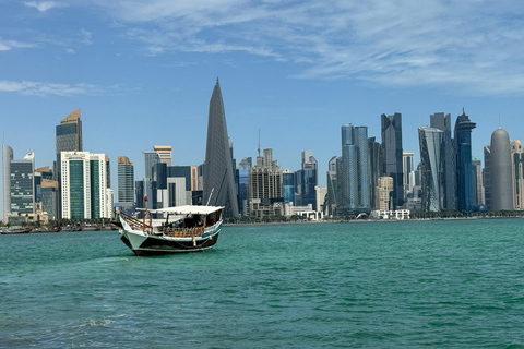 Doha: Stadsrondleiding en Dhow Cruise met privé transfer