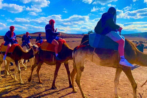 Marrakech: Agafay Desert Quad, Camel Ride & Dinner Fire Show