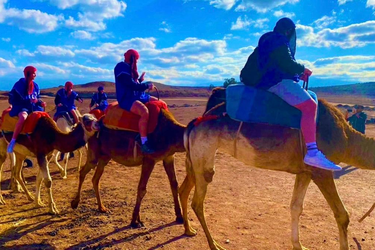 Marrakech: Agafay Desert Quad, Camel Ride & Dinner Fire Show