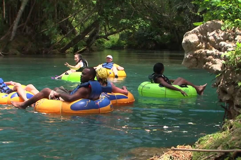From Montego Bay: River Tubing / Dunn's River Falls Day Trip