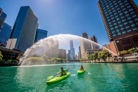 Chicago: Guided Twilight Kayak Paddle on the River Single Kayak