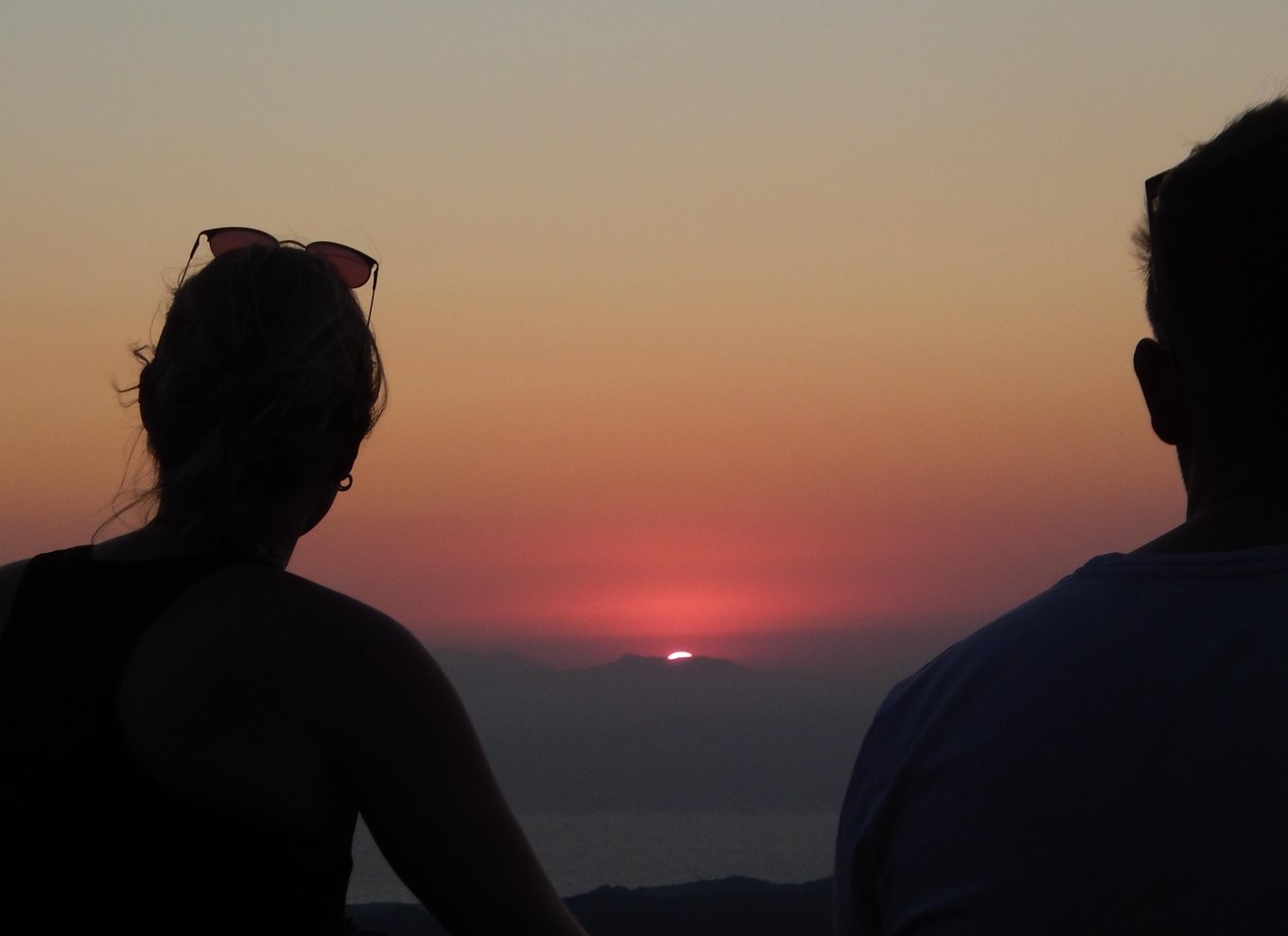 Rhodos: Profitis Ilias guidet vandretur ved solnedgang