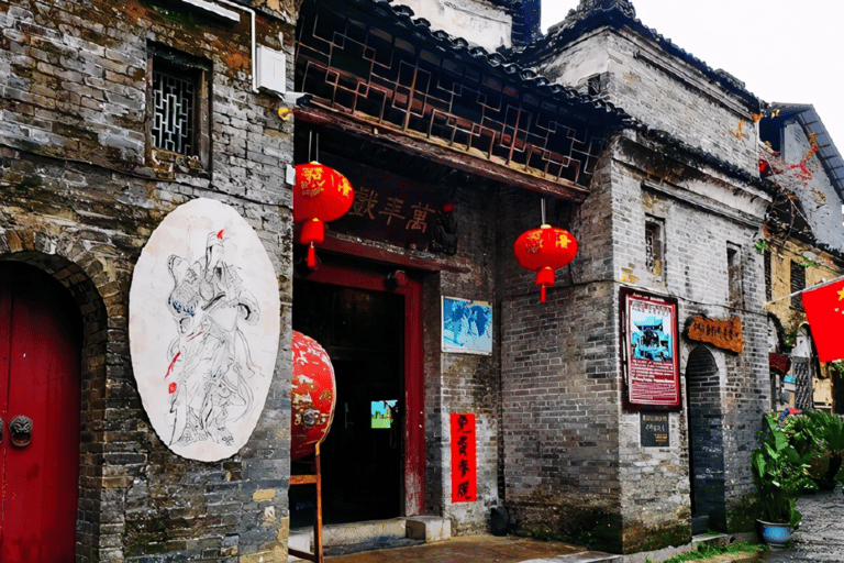 Yangshuo Xingping Li flodkryssning &amp; intryck Liusanjie show