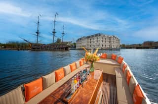 Amsterdam: Option "Offene Bootsfahrt" mit unbegrenzten Getränken und Snacks