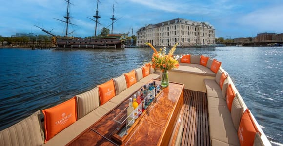 Amsterdam: Offene Bootsfahrt mit optionalen Getränken und Snacks