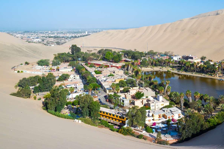 Vanuit Lima: Paracas en Huacachina Oase Tour per luxe bus