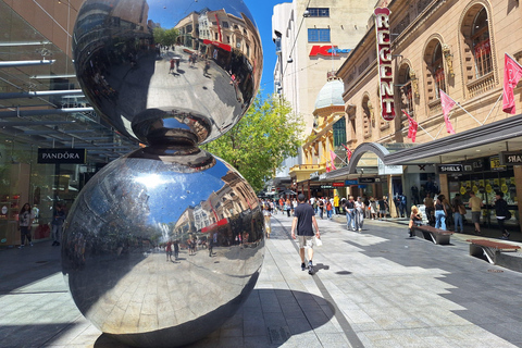 Adelaide: Tour guidato a piedi con bevanda e spuntino