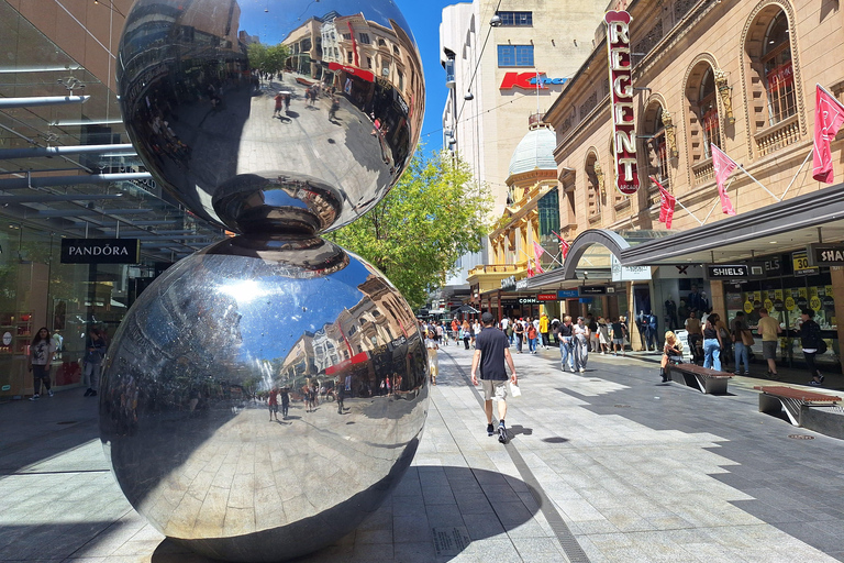 Adelaide: Tour guidato a piedi con bevanda e spuntino