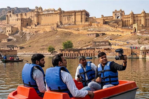 Jaipur: Speed Boat, Amber Walking Tour & Sunset with Pickup Speed Boat With Amber Walking Tour