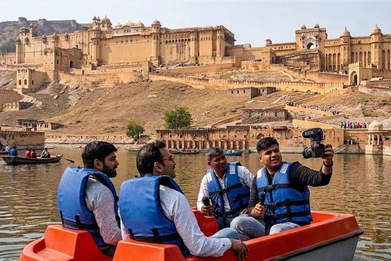 Jaipur: Speed Boat, Amber Walking Tour & Sunset with Pickup Speed Boat With Amber Walking Tour
