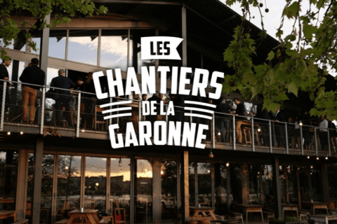 Chantiers de la Garonne: klub komediowy i set DJ-ski.Chantiers de la Garonne: Comedy club i DJ set.