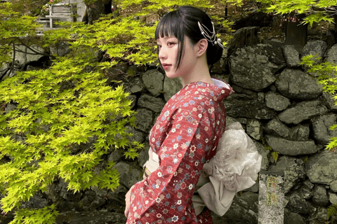 Kyoto : Location de kimono à Gion Fourni par RikaWafukuPlan de location de kimonos