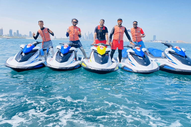 Dubai: Jet Ski Tour to Burj Al Arab with City Skyline Views 1-Hour Jet Ski Tour to Atlantis and Burj Al Arab