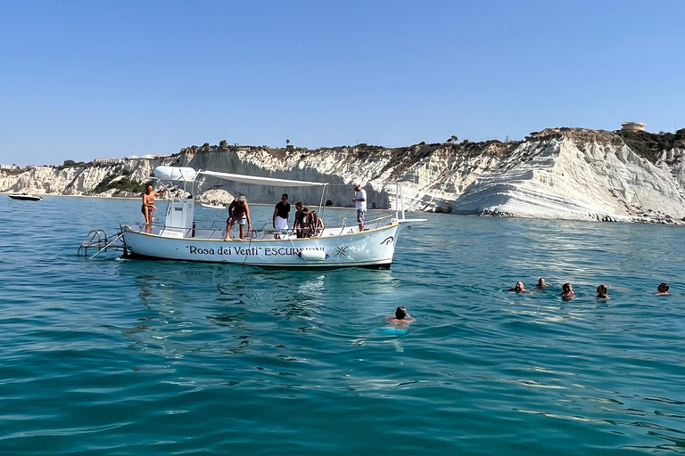 San Leone, Scala dei turchi: private aperitif on boat tour