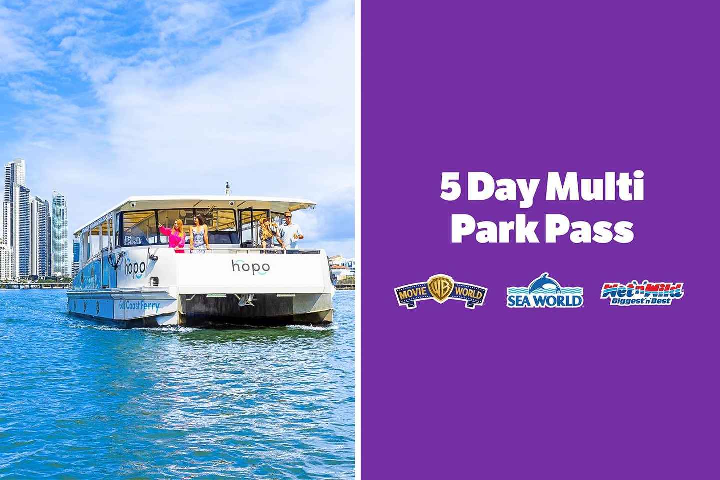 5-Day Theme Park Pass & Sea World Cruise Combo Ticket - 5-Day Theme Park Pass & Sea World Cruise Combo Ticket