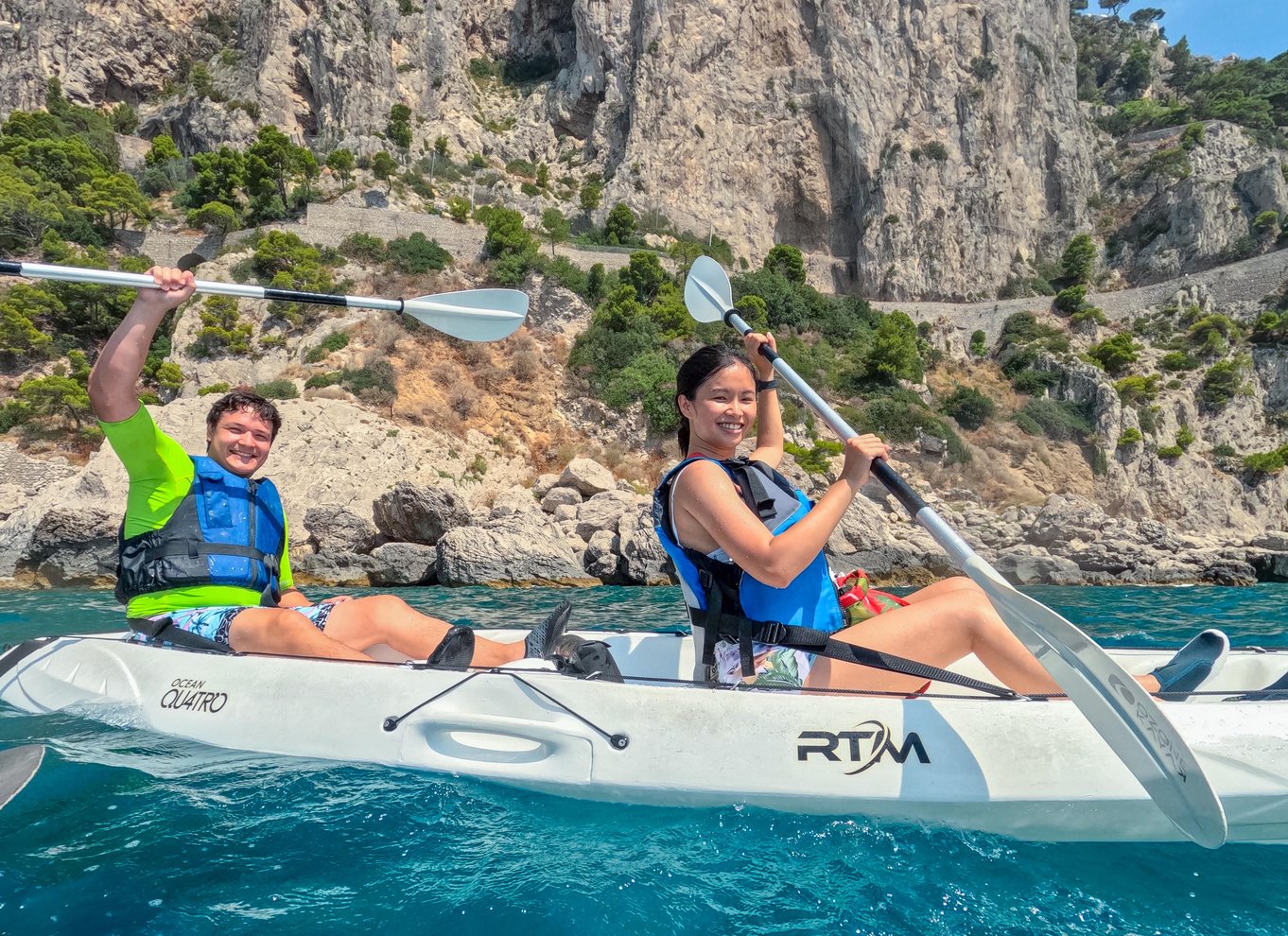 Capri: Kajaktur til grotter og strande med GoPro-billeder