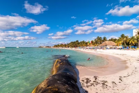 De Cancun à Isla Mujeres : Coucher de soleil sur un yacht privé de luxeRetraite intime sur un yacht (petit groupe)