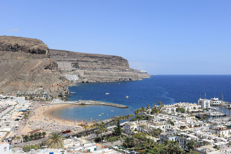 Maspalomas and Mogan: beaches tour 1 moto for 2 persons