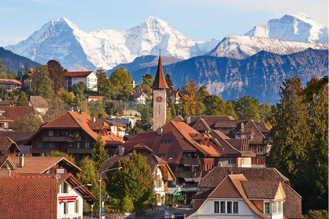 Interlaken: Privat biltur Schweiziska byar, huvudstad och slott