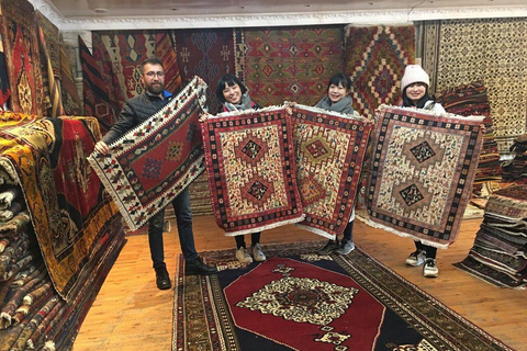 Visite de l'atelier de céramique et du magasin de tapis de la Cappadoce