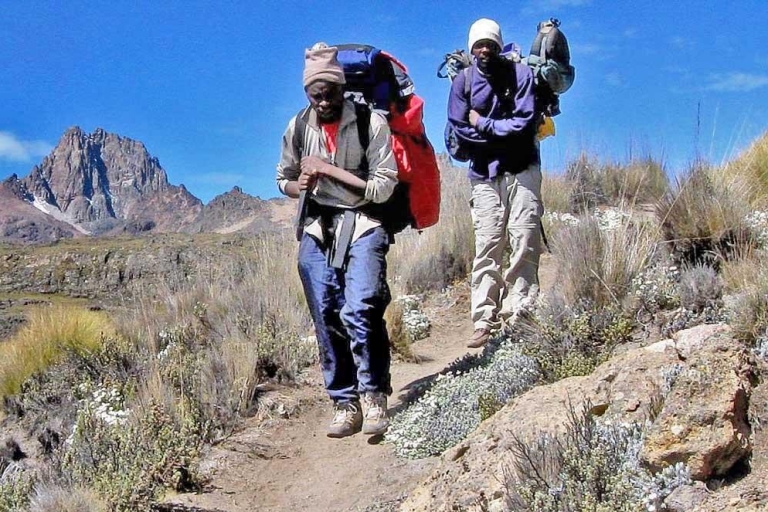5 jours Mont Kenya Escalade Sirimon Descente voie Chogoria