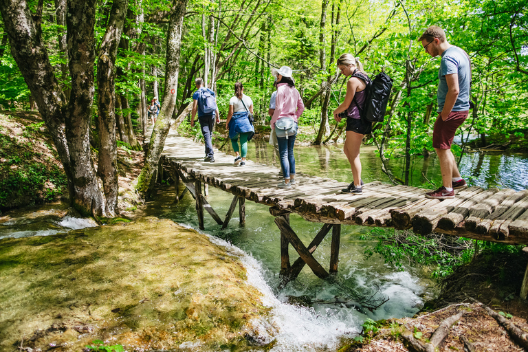 From Split or Trogir: Plitvice Lakes Tour with Entry Tickets Plitvice Lakes: Group tour from Trogir