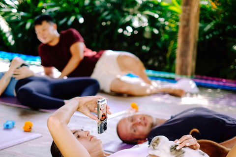 Yoga para cachorros felices en Canggu