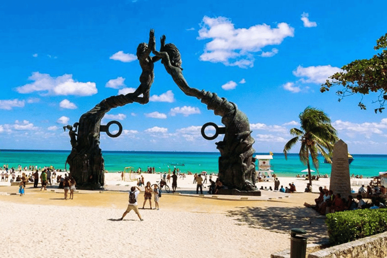 Tulum Guided Trip, Cenote Swim, Lunch & Playa del Carmen Bilingual Tour in Spanish and English