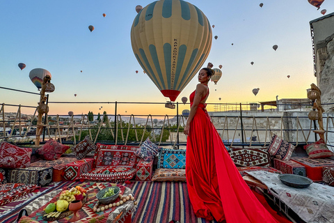 Cappadoce : Photoshop sur les toits en montgolfière