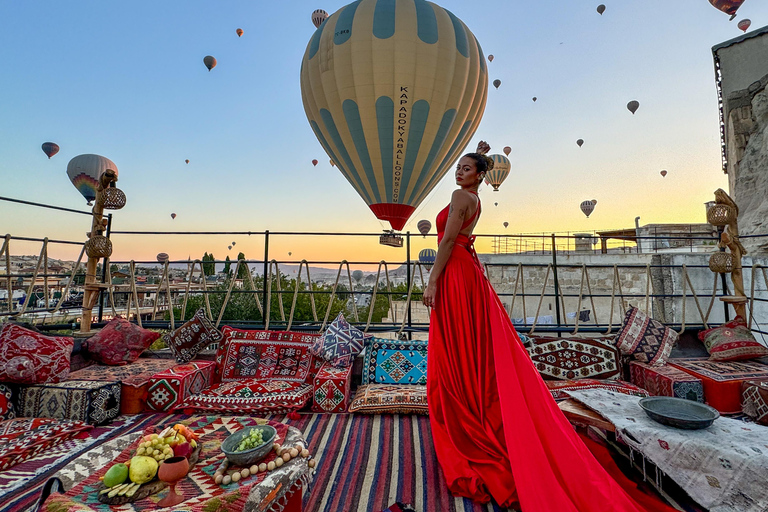 Cappadoce : Photoshop sur les toits en montgolfière