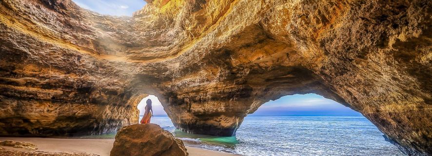 Portimão : grottes de Benagil en hors-bord option crépuscule