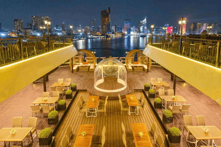 Ho Chi Minh City: Sunset Cyclo and Dinner Cruise Tour Sunset Cyclo and Premium Dinner Cruise