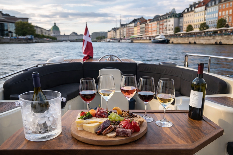Private 2-Hour Copenhagen Canal Cruise with Wine Tasting Copenhagen: Private 2-Hour Boat Tour with Wine Tasting