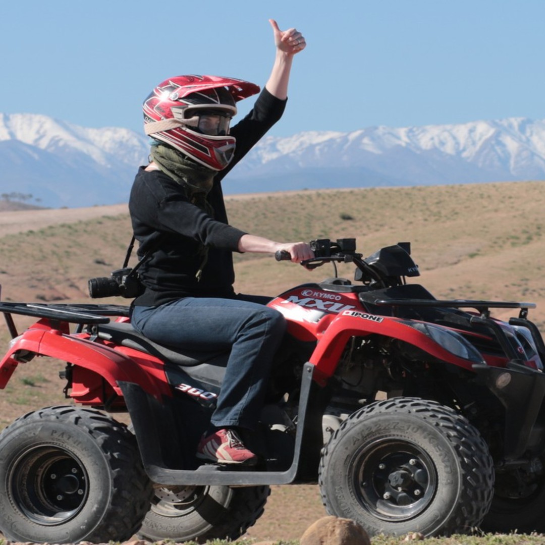 Marrakech : Voyage d'aventure en quad dans le désert rocheux d'Agafay - quad