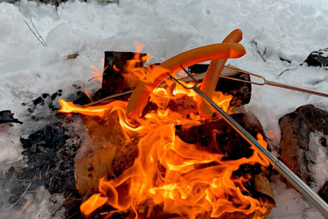 Wanderung am See und Lagerfeuer