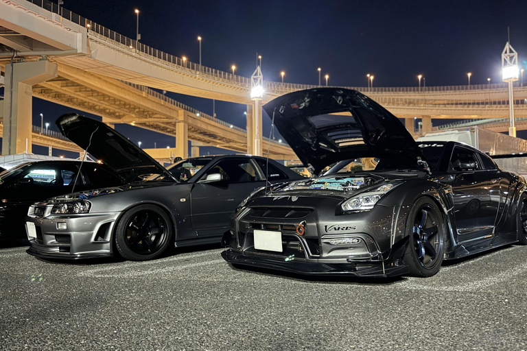 Daikoku PA and Tokyo Tour by 700HP R34 GT-R (Private Tour)