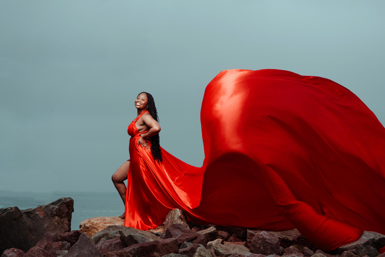 Swakopmund: Flying Dress Photoshoot Adventure in Swakopmund