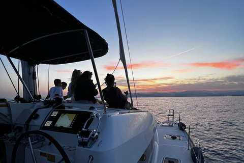 Palma: Small-Group Catamaran Cruise with Tapas, Snorkeling, and Paddleboarding Palma: Catamaran Cruise for Small Groups with Tapas, Snorkeling, and Paddleboarding