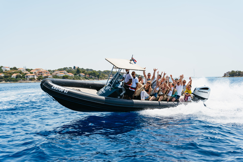 Split : Lagon bleu et visite des 3 îles en bateau à moteur avec déjeunerSplit : Lagon bleu et excursion en bateau à moteur dans les 3 îles avec déjeuner